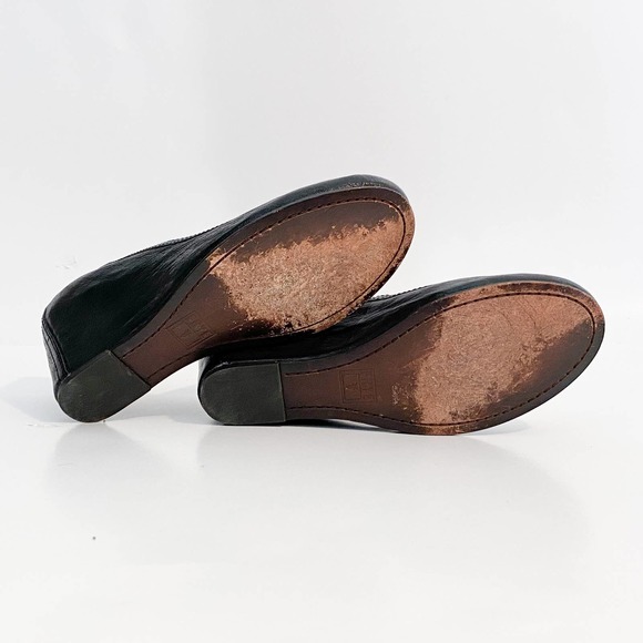 Frye Black Leather Wedges - Picture 10 of 12